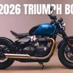 2026 Triumph Bonneville Bobber Launched With Refined 1200cc Power and Advanced Technology